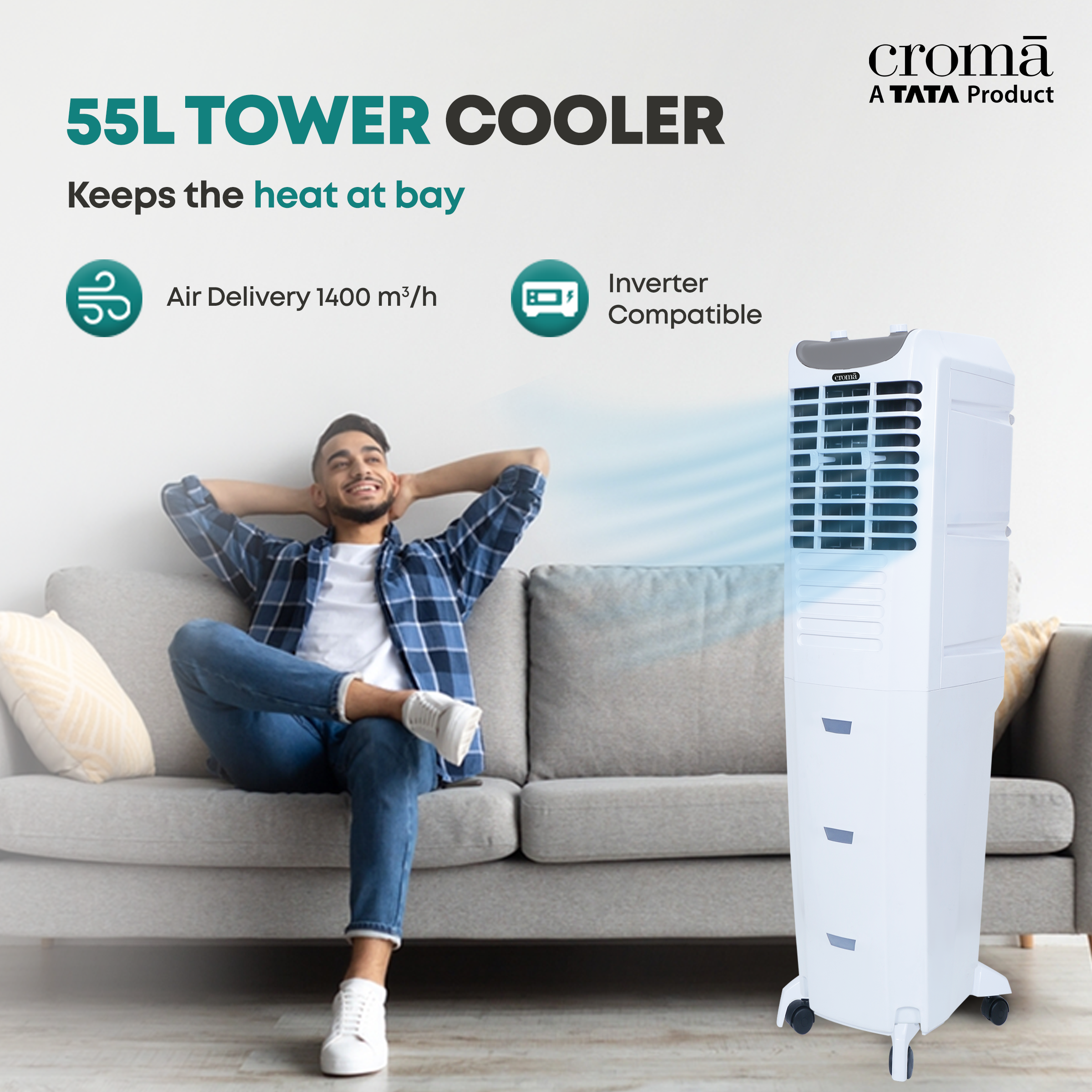 Croma tower hot sale cooler